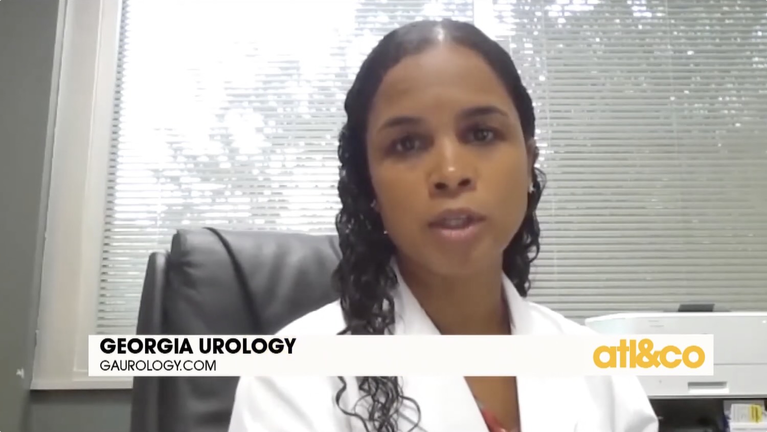 Dr Lambda Msezane being interviewed on 11Alive