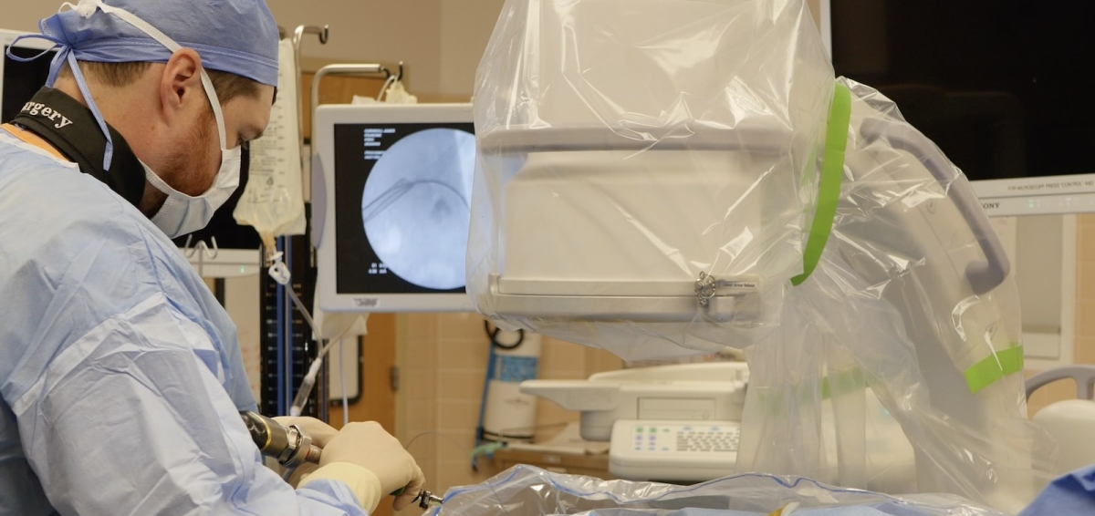 Dr. Kemper performing a PCNL Kidney Stone Procedure