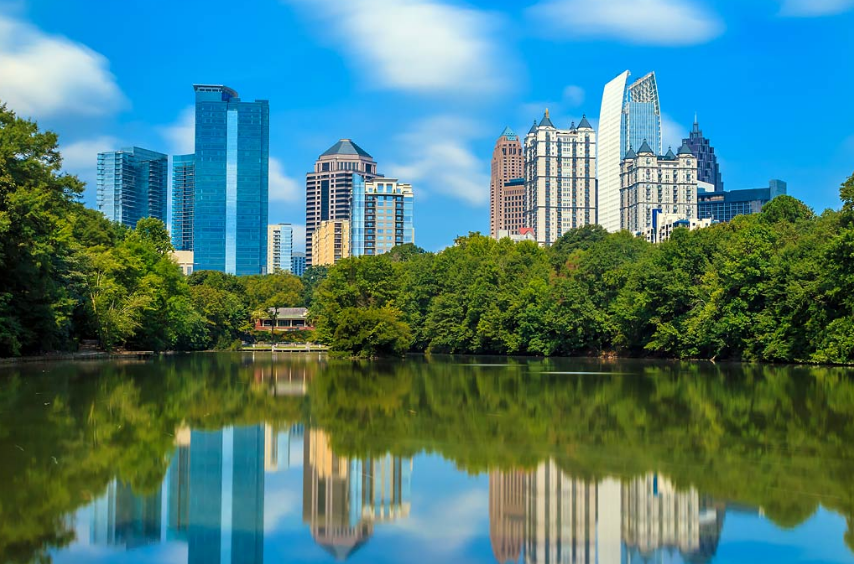 Shot of Midtown in Atlanta.