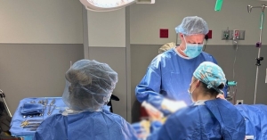 Dr. Sharpe performs first penile prosthesis surgery in GU Braselton operating room