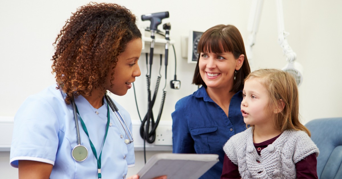 Appointment for mother and daughter with nurse