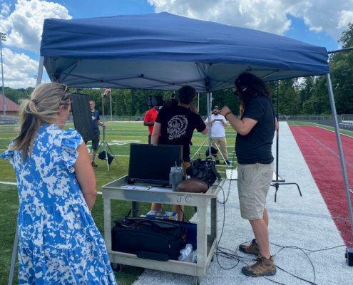 Behind the scenes of Thomas Davis in Kidney Stone Commercial