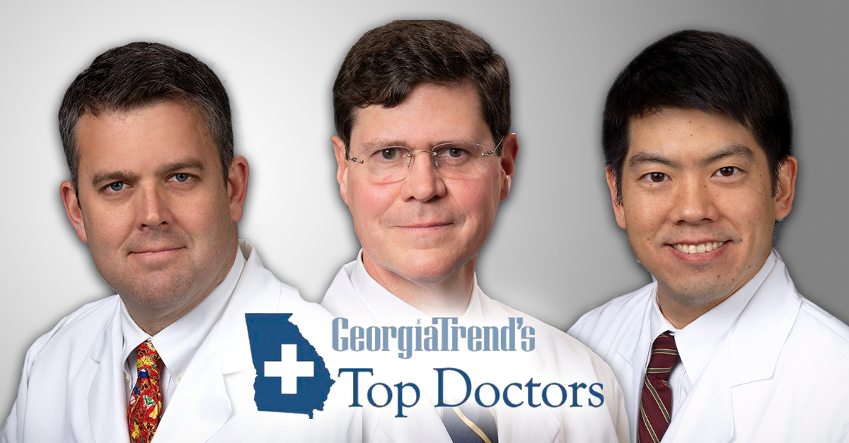 Georgia Trend Top Doctors: Drs. Allan Futral, Edwin Smith, and Bert Chen