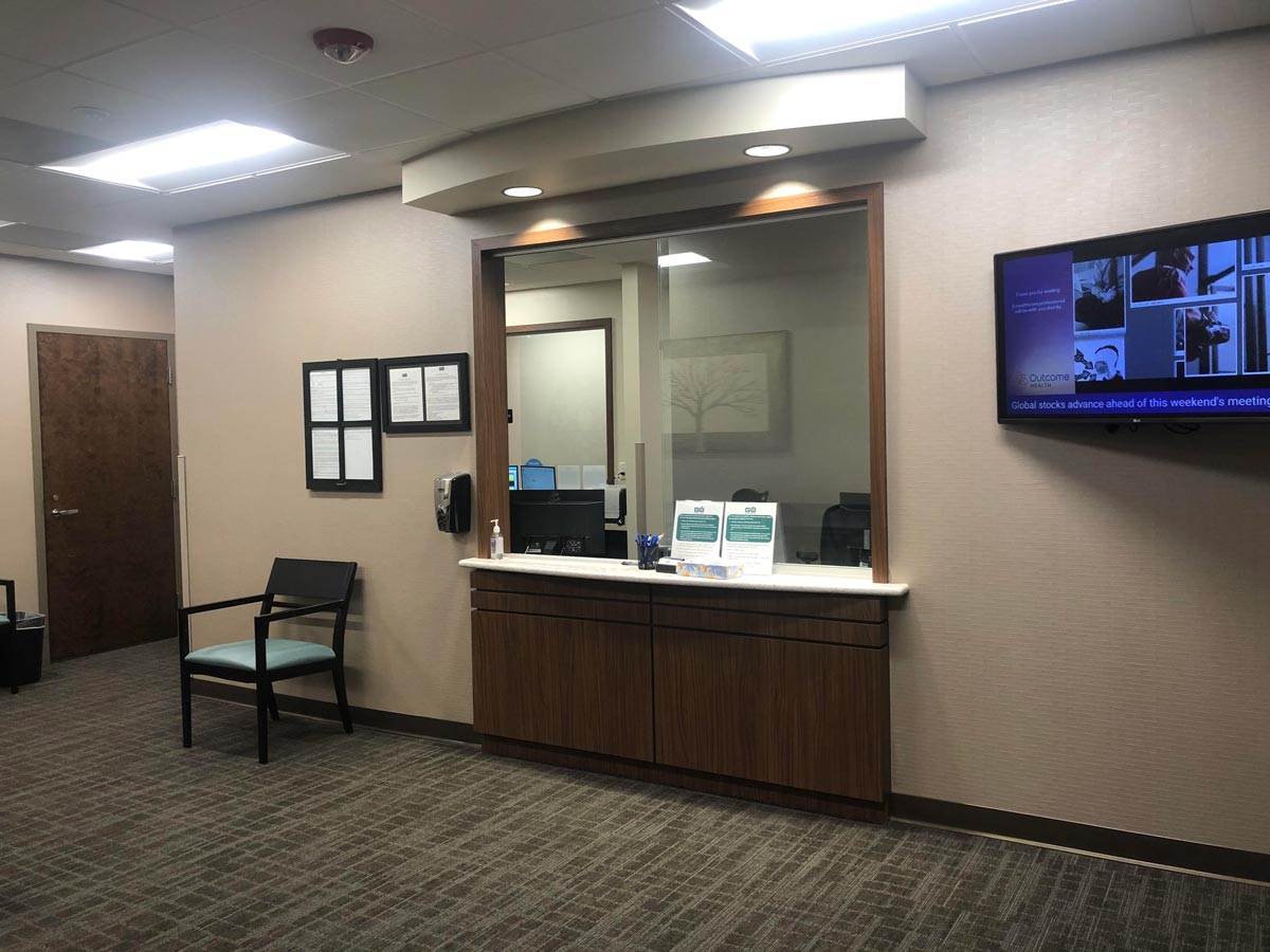 Georgia Urology Duluth office reception desk
