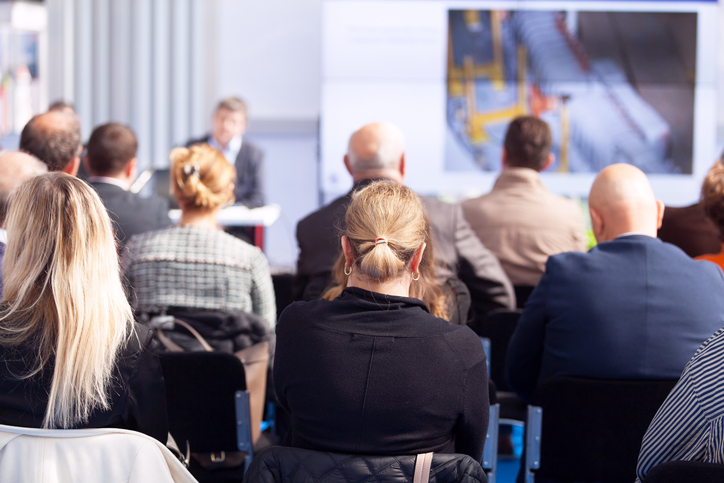 Participants at the professional or business presentation.