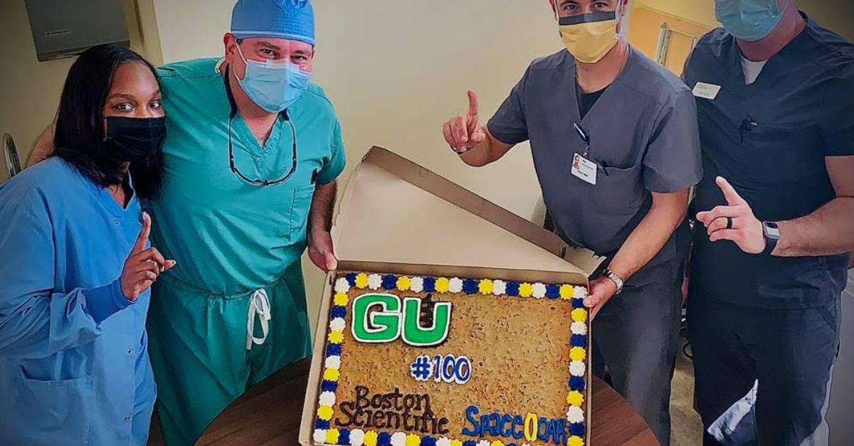 Dr. Charles Kaplan completes Georgia Urology's 100th in-office SpaceOAR™ procedure