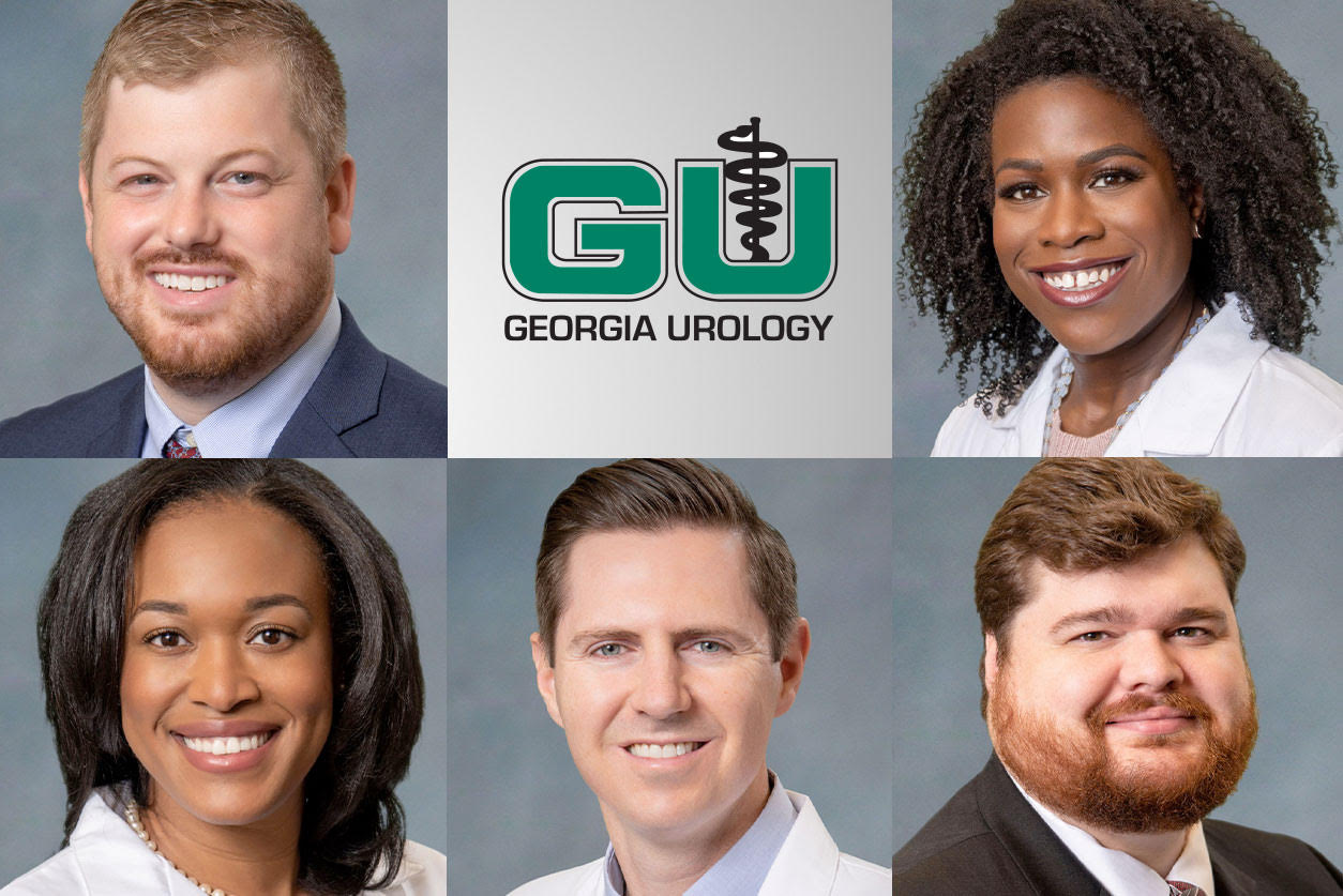 Headshots of Drs. Barrett-Harlow, Belew, Kemper, Overholser, and Wilson.